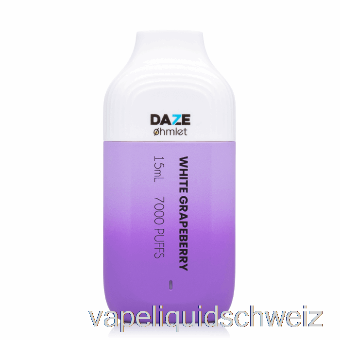 7 Daze Ohmlet 7000 0 % Null Nikotin Einweg-White Grapeberry Vape Schweiz